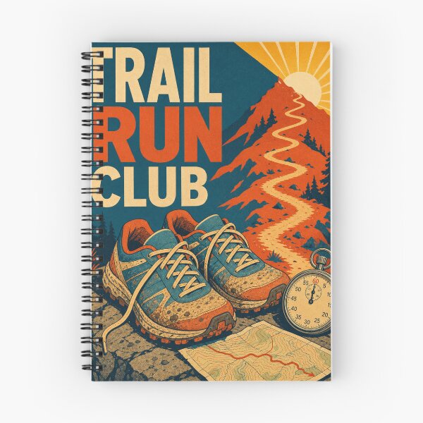 Item preview, Trail Running Retro Sixties Art designed and sold by VisualArtsOasis.