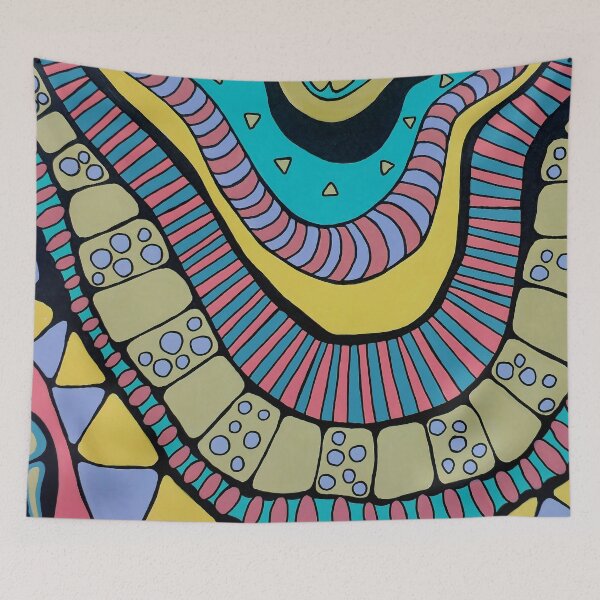 Item preview, Mandala Spiral | Colorful Meditation Wall Art designed and sold by WonderwildArt.