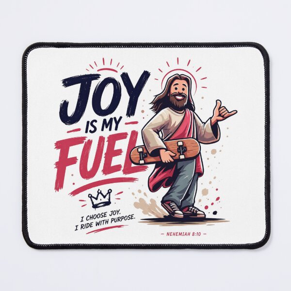 Item preview, Joy Is My Fuel Jesus Skateboarding designed and sold by Noirvasca.