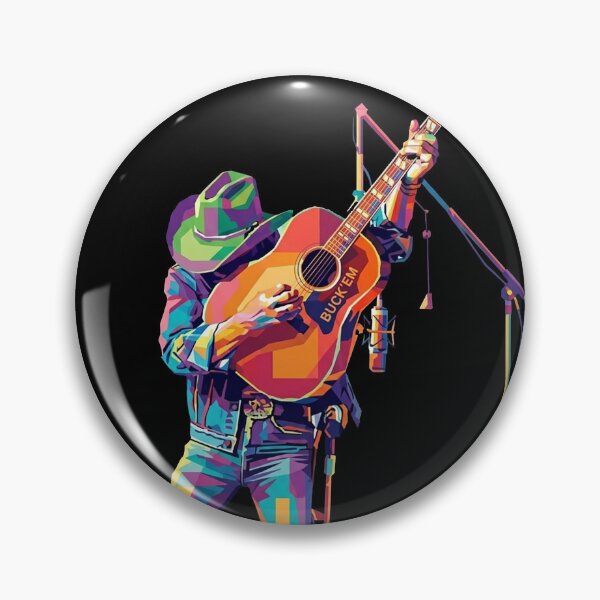 Item preview, Dwight Yoakam Guitarist Colorful Pop Art designed and sold by SiksisArt.