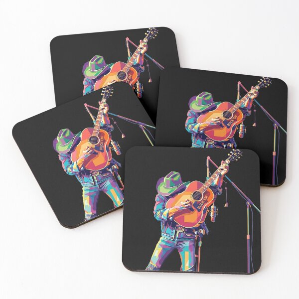 Item preview, Dwight Yoakam Guitarist Colorful Pop Art designed and sold by SiksisArt.