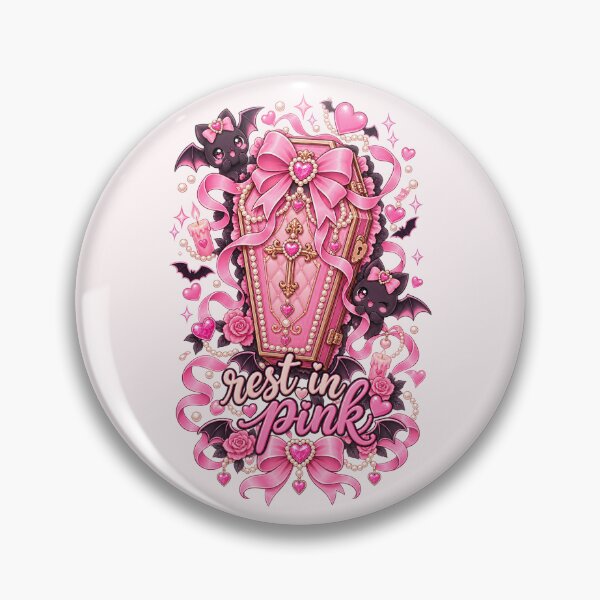 Item preview, Rest In Pink Cute Coquette Coffin – Pink Halloween Pastel Goth Girly Gift designed and sold by SaNaCreation13.