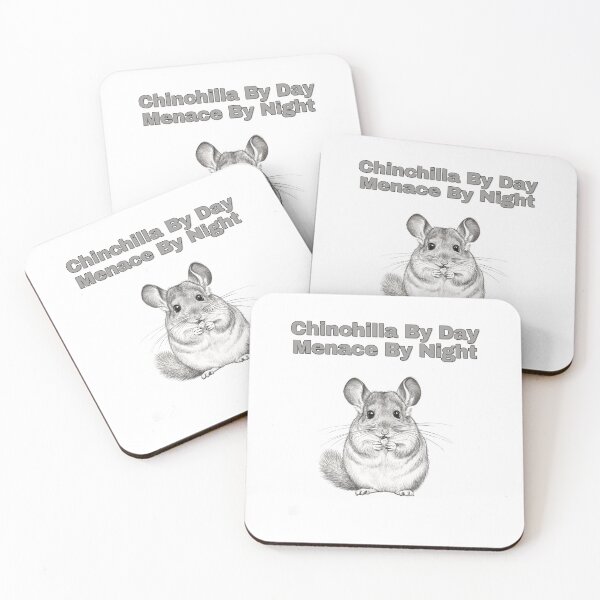 Item preview, Day And Night Chinchilla Menace Sketch Design designed and sold by NatureUnleashed.
