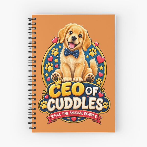 Item preview, Golden Retriever CEO of Cuddles designed and sold by PrintBreeze.