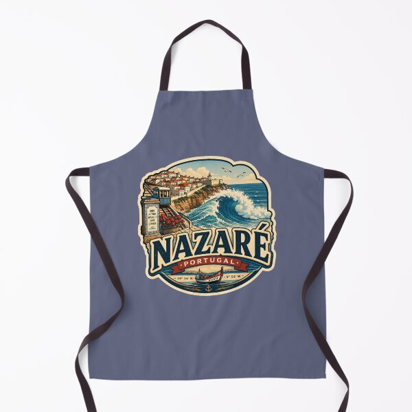 Item preview, Nazaré Portugal Vintage Surf & Lighthouse Big Wave Atlantic Coast designed and sold by LittleArij.