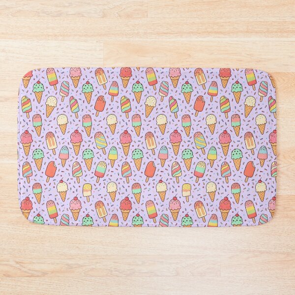 Item preview, Cute Ice Cream And Popsicles Seamless Pastel Pattern designed and sold by StickVerse by Owais.