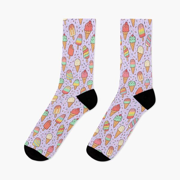 Item preview, Cute Ice Cream And Popsicles Seamless Pastel Pattern designed and sold by StickVerse by Owais.