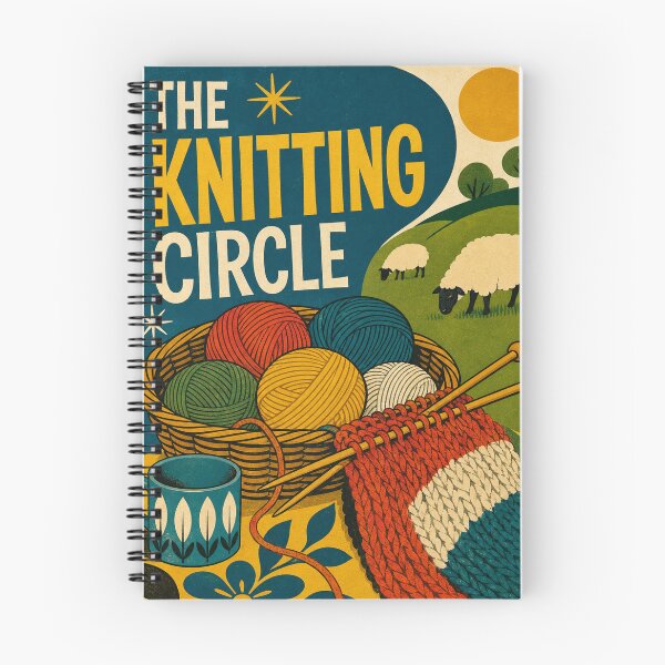 Item preview, Knitting Retro Sixties Art designed and sold by VisualArtsOasis.