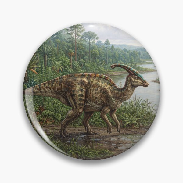 Item preview, Realistic Parasaurolophus Paleoart, Cretaceous Dinosaur Illustration III designed and sold by Yaremchuk.