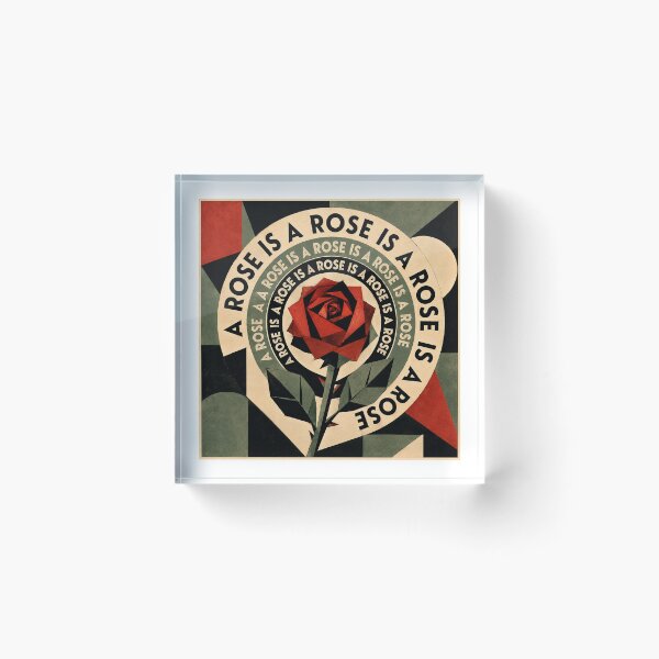 Item preview, Gertrude Stein – A Rose Is a Rose is a Rose designed and sold by Past in Threads.