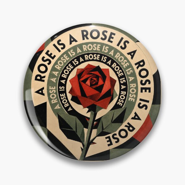 Item preview, Gertrude Stein – A Rose Is a Rose is a Rose designed and sold by Past in Threads.