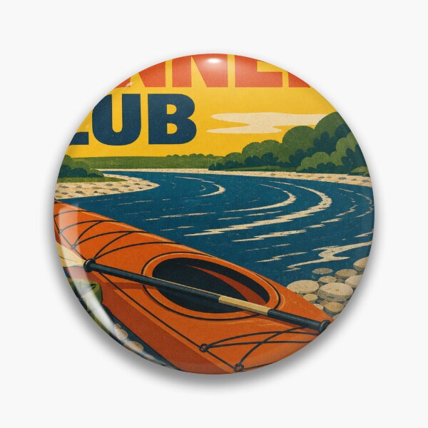 Item preview, Kayaking Retro Sixties Art designed and sold by VisualArtsOasis.