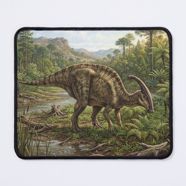 Item preview, Realistic Parasaurolophus Paleoart, Cretaceous Dinosaur Illustration II designed and sold by Yaremchuk.