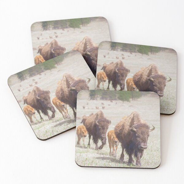 Item preview, Bison Herd in Custer State Park SD Artistic designed and sold by PhotoArt by Joan Carroll.