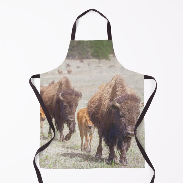 Item preview, Bison Herd in Custer State Park SD Artistic designed and sold by PhotoArt by Joan Carroll.