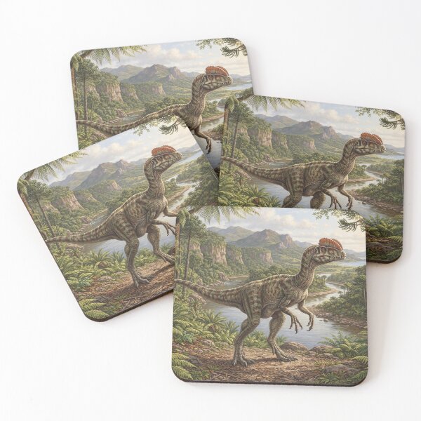 Item preview, Realistic Dilophosaurus Paleoart, Jurassic Dinosaur Illustration III designed and sold by Yaremchuk.