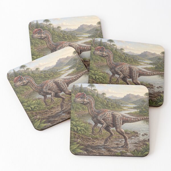 Item preview, Realistic Dilophosaurus Paleoart, Jurassic Dinosaur Illustration II designed and sold by Yaremchuk.