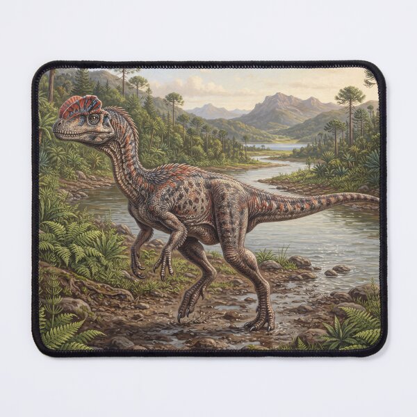 Item preview, Realistic Dilophosaurus Paleoart, Jurassic Dinosaur Illustration II designed and sold by Yaremchuk.