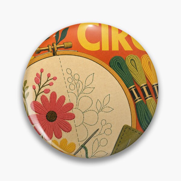 Item preview, Embroidery Retro Sixties Art designed and sold by VisualArtsOasis.