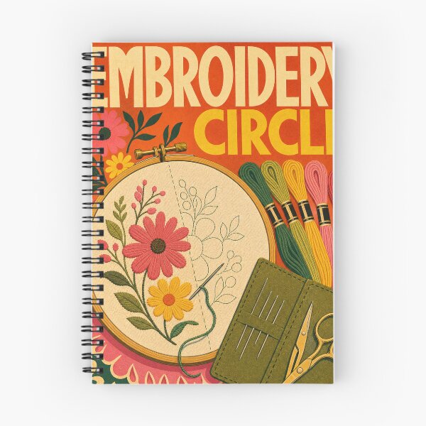 Item preview, Embroidery Retro Sixties Art designed and sold by VisualArtsOasis.