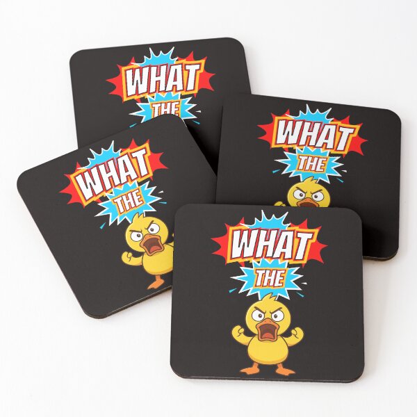 Item preview, What The Duck – Shouting Cartoon Duck designed and sold by Snedsdigital.