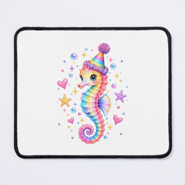 Item preview, Cute Rainbow Seahorse Birthday Girl designed and sold by KarimSoCute.