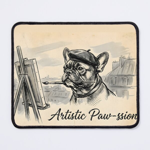 Item preview, French Bulldog Painter | Artistic Paw-ssion designed and sold by SillyPawsStudio.