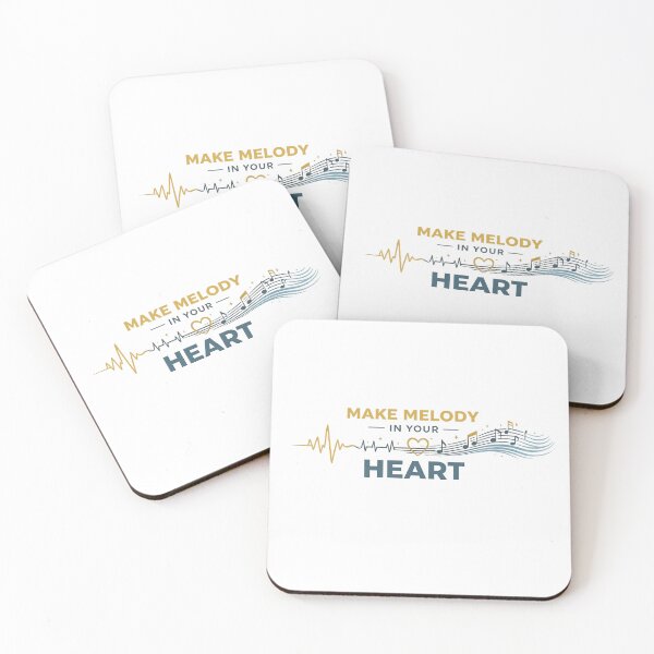 Item preview, Make Melody In Your Heart - Christian Music Worship Faith Design designed and sold by SoulThread Studio.