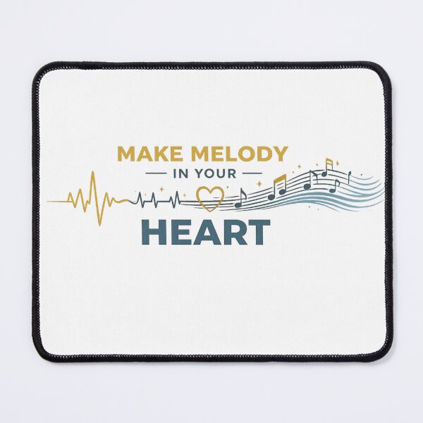 Item preview, Make Melody In Your Heart - Christian Music Worship Faith Design designed and sold by SoulThread Studio.
