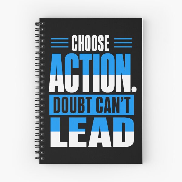 Item preview, Choose Action – Doubt Can’t Lead Motivational Quote designed and sold by the-dovlat.