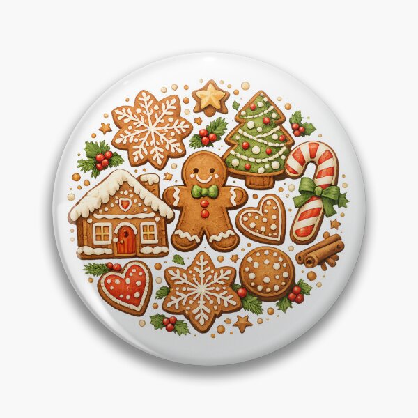 Item preview, Vintage Bakery Christmas Holiday Festive Gift - Cozy Christmas Gingerbread Man Cookie Collection designed and sold by Artycom.