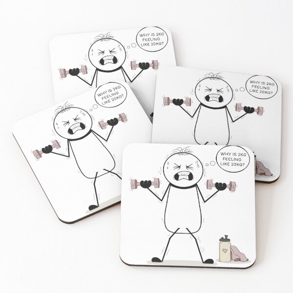 Item preview, First Workout After A Long Break – Hand-drawn Digital Illustration & Printable Art designed and sold by MyVisionaryHuez.