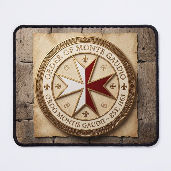 Item preview, Order of Monte Gaudio – Medieval Knightly Emblem (1163) designed and sold by ElNiro.