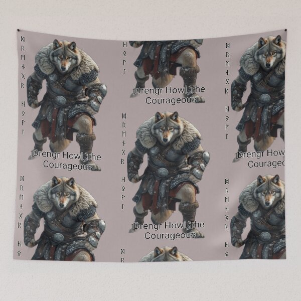 Item preview, Drengr Howl The Courageous! designed and sold by Vinaelly.