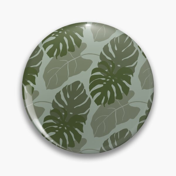 Item preview, Olive Monstera Leaf Pattern | Earthy Tropical Botanical Art designed and sold by ​Jyoti Digital Artist.