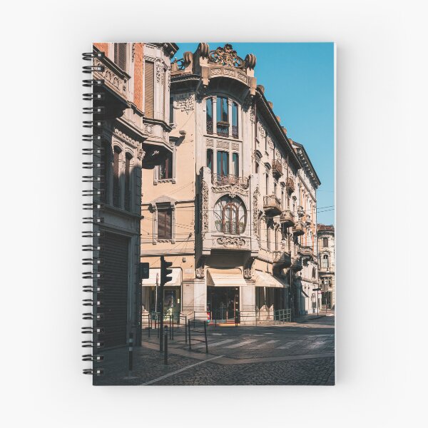 Item preview, Historic liberty style architecture facade of Casa Florio Nizza in Turin Italy designed and sold by svanaerschot.