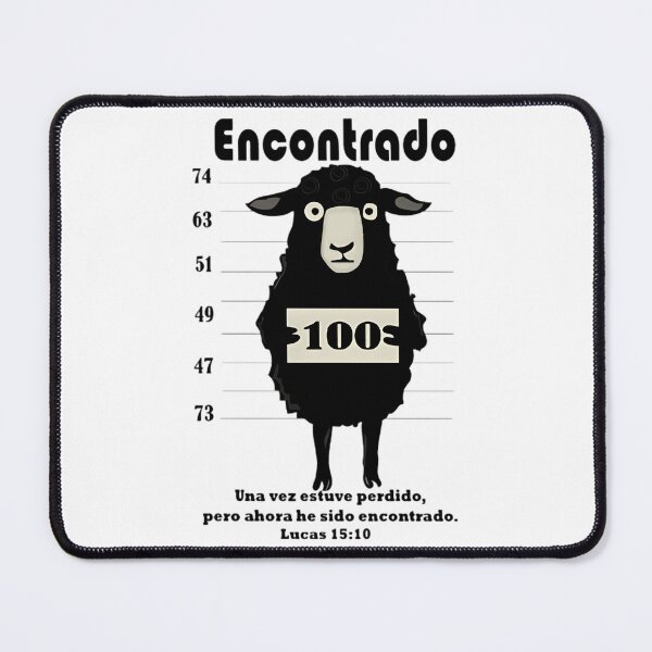 Item preview, Encontrado Parable Of The Lost Sheep Mugshot Christian Spanish Art designed and sold by RoadhouseRStore.