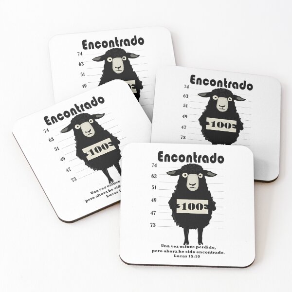 Item preview, Encontrado Parable Of The Lost Sheep Mugshot Christian Spanish Art designed and sold by RoadhouseRStore.
