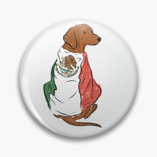 Item preview, Dachshund wearing Mexico Flag  designed and sold by lovemydoggie.