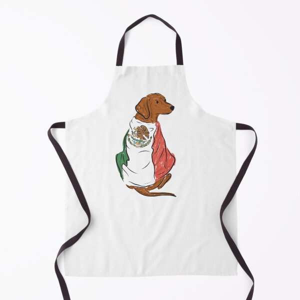 Item preview, Dachshund wearing Mexico Flag designed and sold by lovemydoggie.