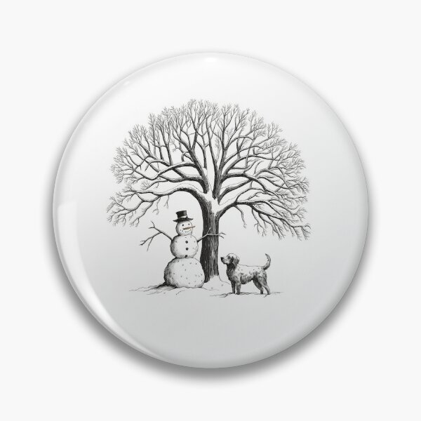 Item preview, Winter Snowman Dog Tree Shirt designed and sold by PinkPeonStores.