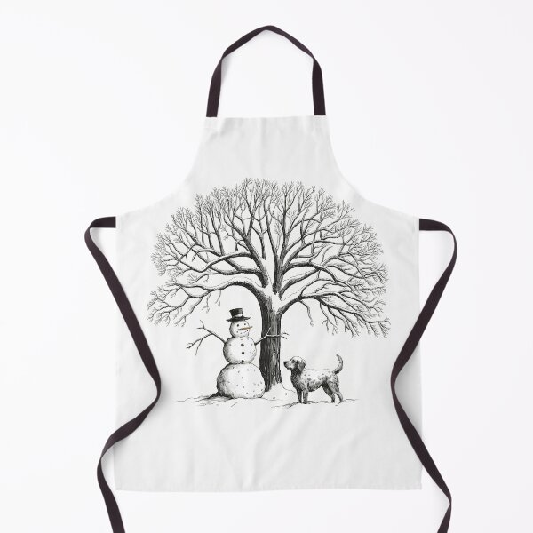 Item preview, Winter Snowman Dog Tree Shirt designed and sold by PinkPeonStores.
