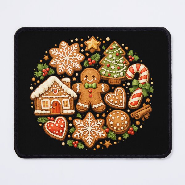 Item preview, Vintage Bakery Christmas Holiday Festive Gift - Cozy Christmas Gingerbread Man Cookie Collection designed and sold by Artycom.