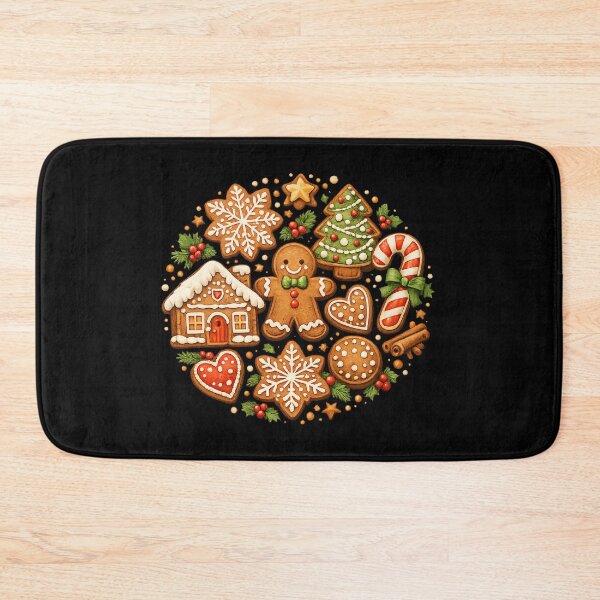Item preview, Vintage Bakery Christmas Holiday Festive Gift - Cozy Christmas Gingerbread Man Cookie Collection designed and sold by Artycom.