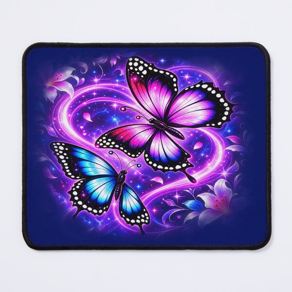 Item preview, Cosmic Butterfly Hearts – Magical Love and Celestial Wings designed and sold by TroviTutto.