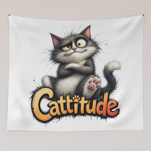 Item preview, Cattitude problem or what? designed and sold by Talpha.