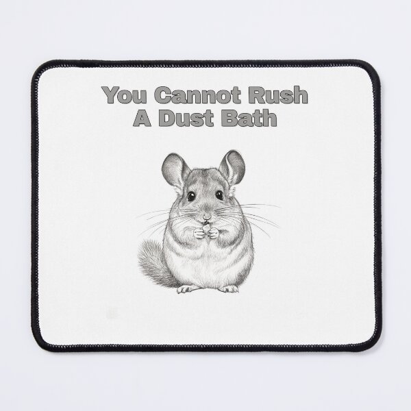Item preview, Chinchilla Dust Bath Patience Pencil Sketch Art designed and sold by NatureUnleashed.