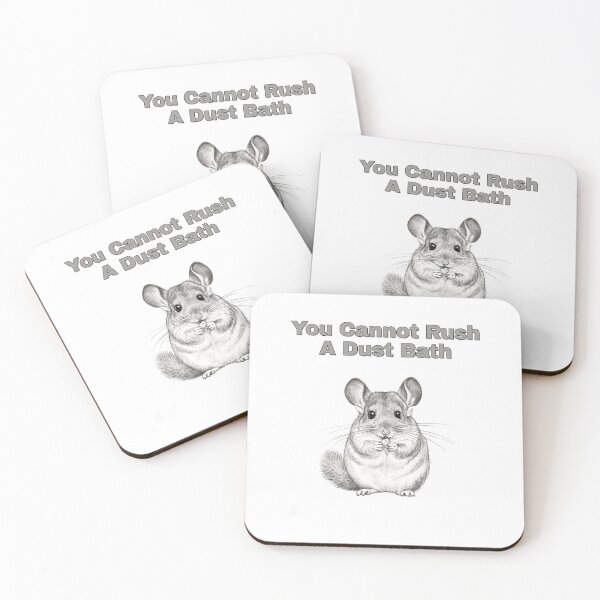 Item preview, Chinchilla Dust Bath Patience Pencil Sketch Art designed and sold by NatureUnleashed.