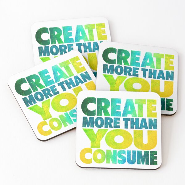 Item preview, Create More Than You Consume – Creator Mindset Quote designed and sold by the-dovlat.