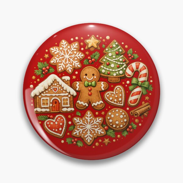 Item preview, Vintage Bakery Christmas Holiday Festive Gift - Cozy Christmas Gingerbread Man Cookie Collection designed and sold by Artycom.